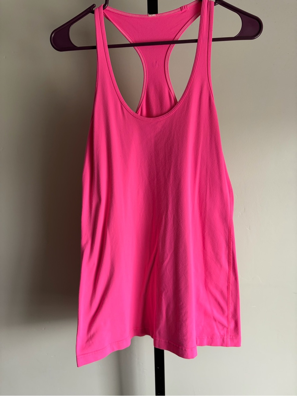Lululemon Hot Pink Candy Racerback Scoop Neck Tank Top